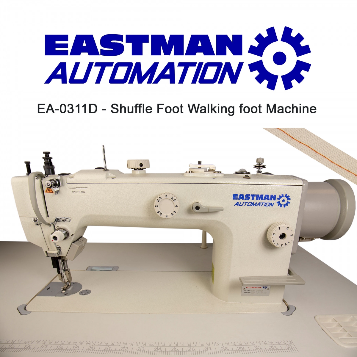 EA-0311D - Shuffle Foot Walking foot Machine - Eastman Cutting Machines Ltd