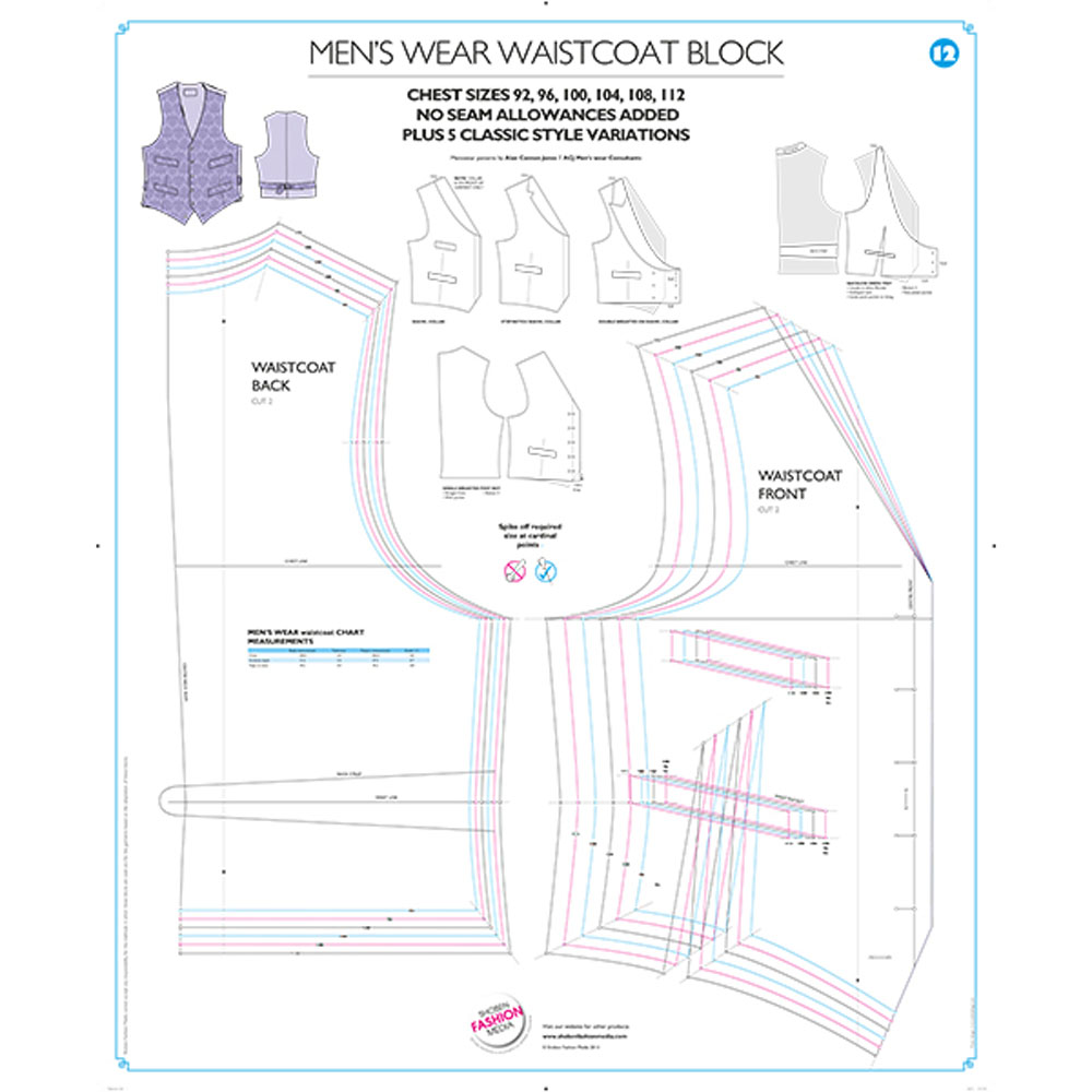 Shoben Block - Menswear Waistcoat 6 Chest Sizes